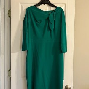 Calvin Klein Green Long Sleeve Dress